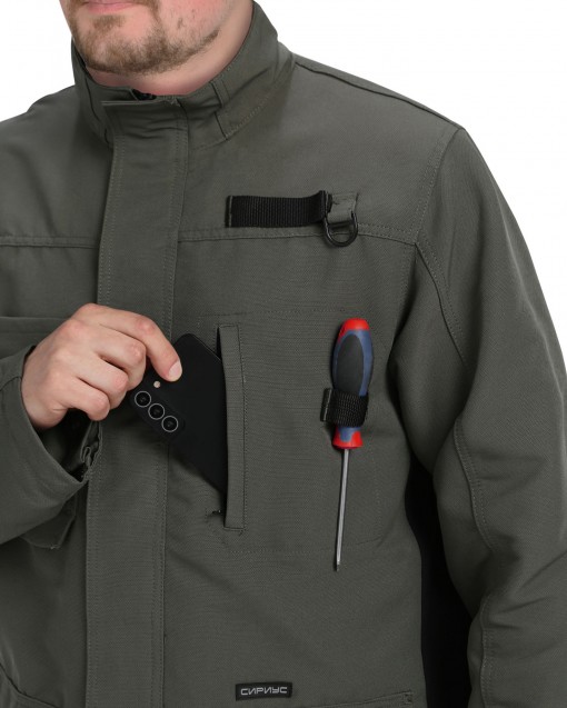 Костюм СИРИУС-ТРИТОН куртка/брюки хаки с черным