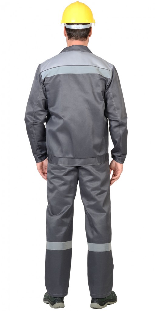 Костюм СИРИУС-СИТИ куртка, полукомбинезон, темно-серый с светло-серым и СОП