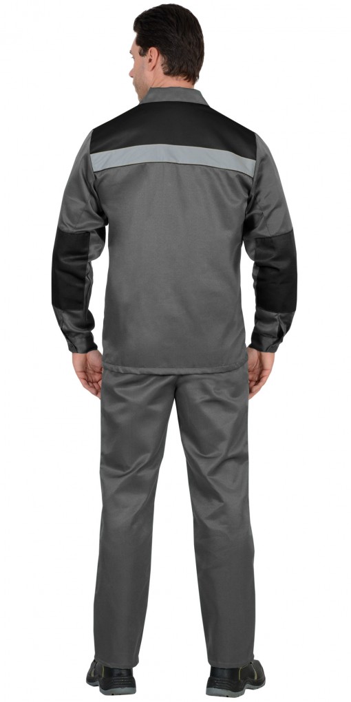 Костюм СИРИУС-СТАНДАРТ куртка, брюки, серый с черным и СОП