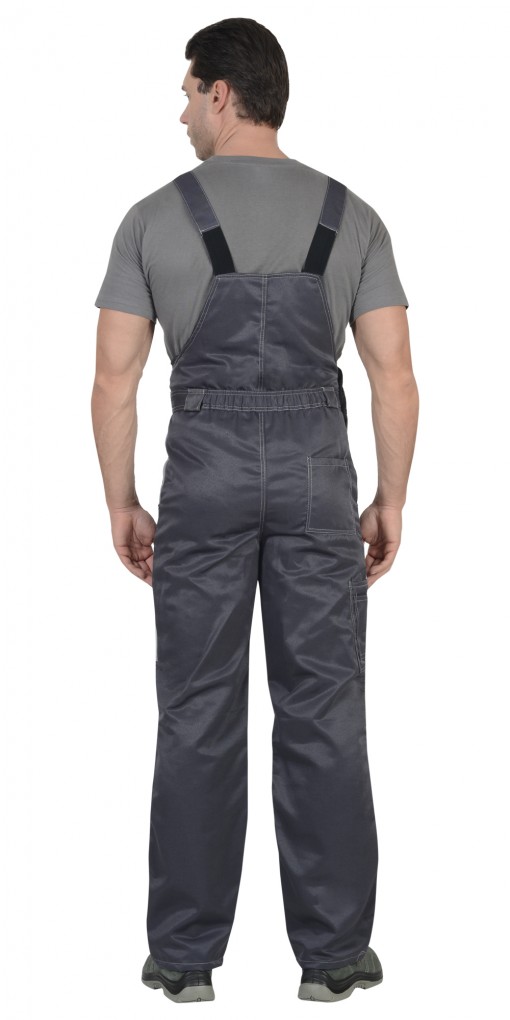 Костюм СИРИУС-ФАВОРИТ куртка/полукомбинезон, тёмно-серый с серым