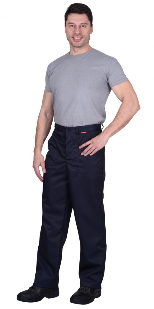 Костюм КЩС летний мужской: куртка, брюки, берет синий, с шевроном