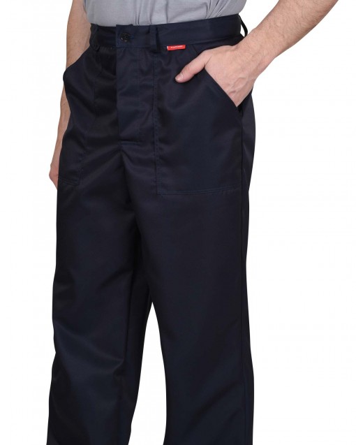 Костюм КЩС летний мужской: куртка, брюки, берет синий, с шевроном