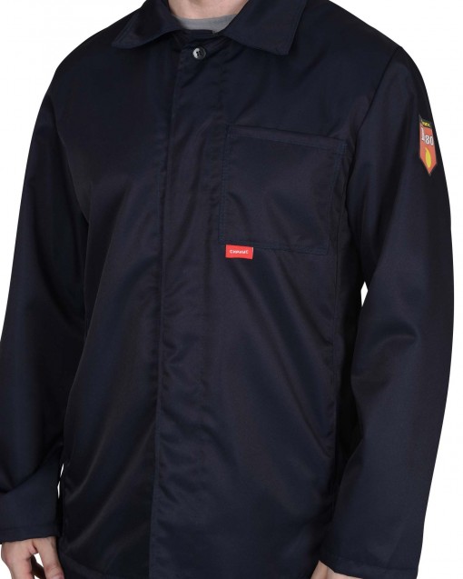 Костюм КЩС летний мужской: куртка, брюки, берет синий, с шевроном