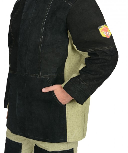 Костюм сварщика: куртка, брюки брезентовый со спилком (2,7 кв.м) тип Б