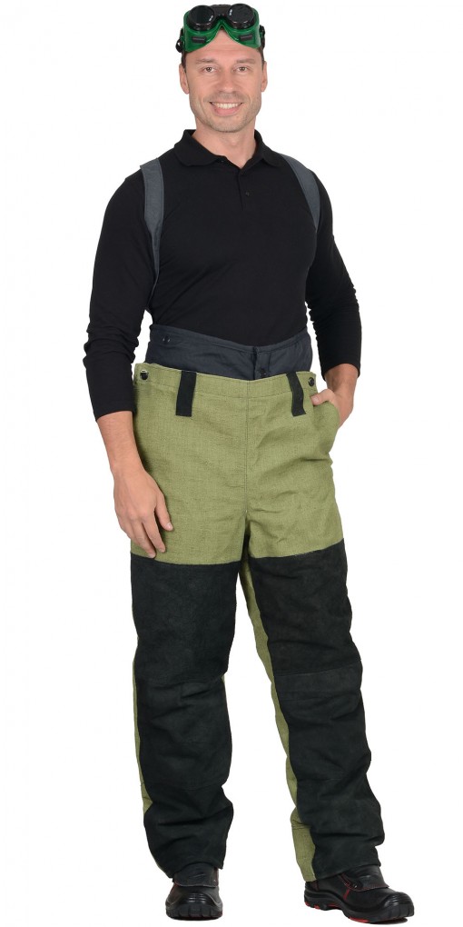 Костюм сварщика зимний: куртка, брюки брезентовый со спилком (2,7 кв.м.) тип Б