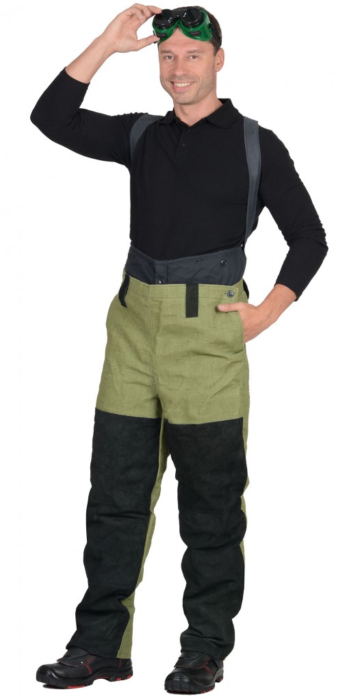 Костюм сварщика зимний: куртка, брюки брезентовый со спилком (2,7 кв.м.) тип Б