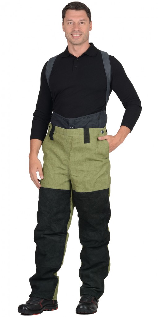 Костюм сварщика зимний: куртка, брюки брезентовый со спилком (2,7 кв.м.) тип Б