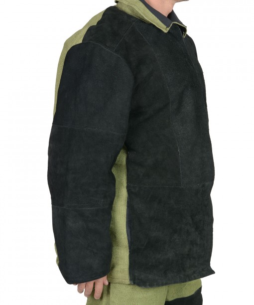 Костюм сварщика зимний: куртка, брюки брезентовый со спилком (2,7 кв.м.) тип Б