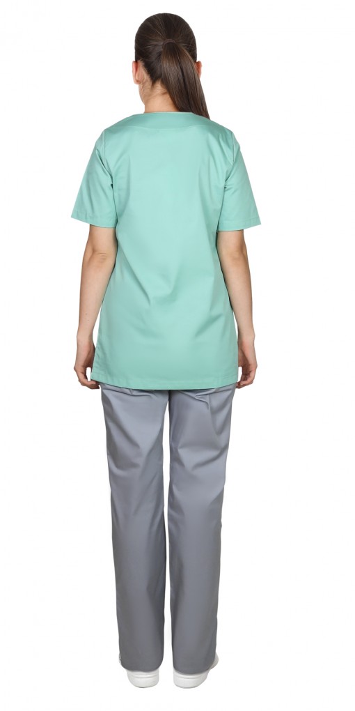 Костюм СИРИУС-КЭТРИН женский: куртка/брюки мятный с серым