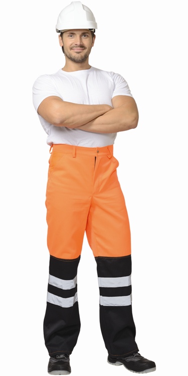 Костюм СИРИУС-МАГИСТРАЛЬ-ЛЮКС : куртка, брюки оранжевый с чёрным и СОП