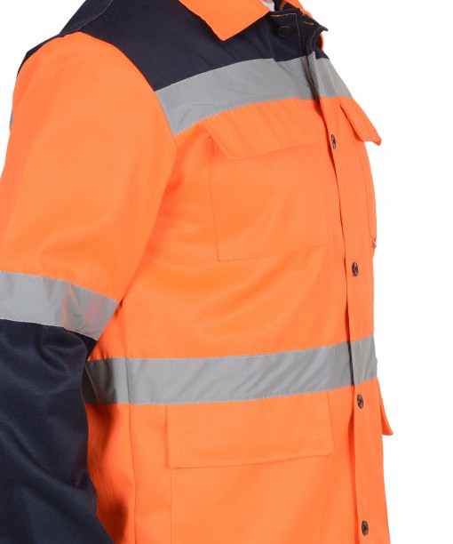 Костюм СИРИУС-МАГИСТРАЛЬ-СПЕЦИАЛИСТ : куртка, полукомбинезон оранжевый с синим и СОП