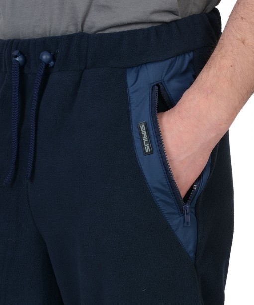 Брюки флисовые СИРИУС-АКТИВ темно-синии с синим