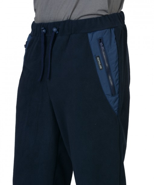 Брюки флисовые СИРИУС-АКТИВ темно-синии с синим