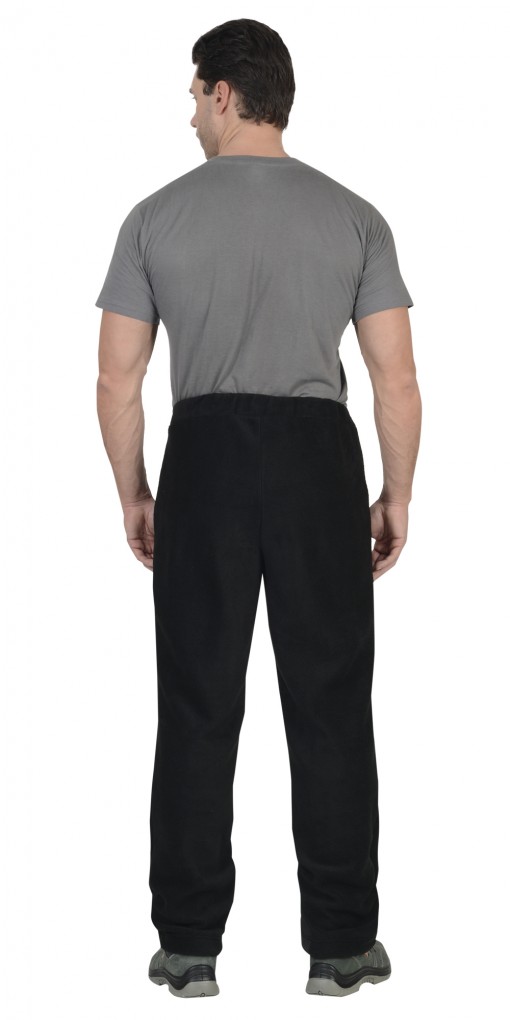 Брюки флисовые СИРИУС-АКТИВ чёрные с серым