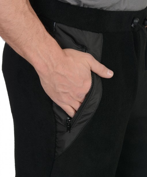 Брюки флисовые СИРИУС-АКТИВ чёрные с серым