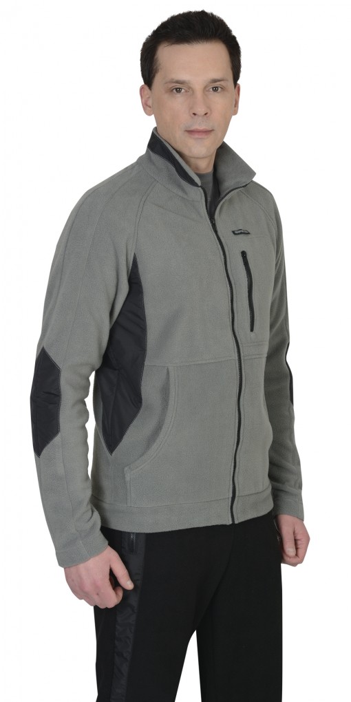 Куртка флисовая СИРИУС-АКТИВ серая с черным