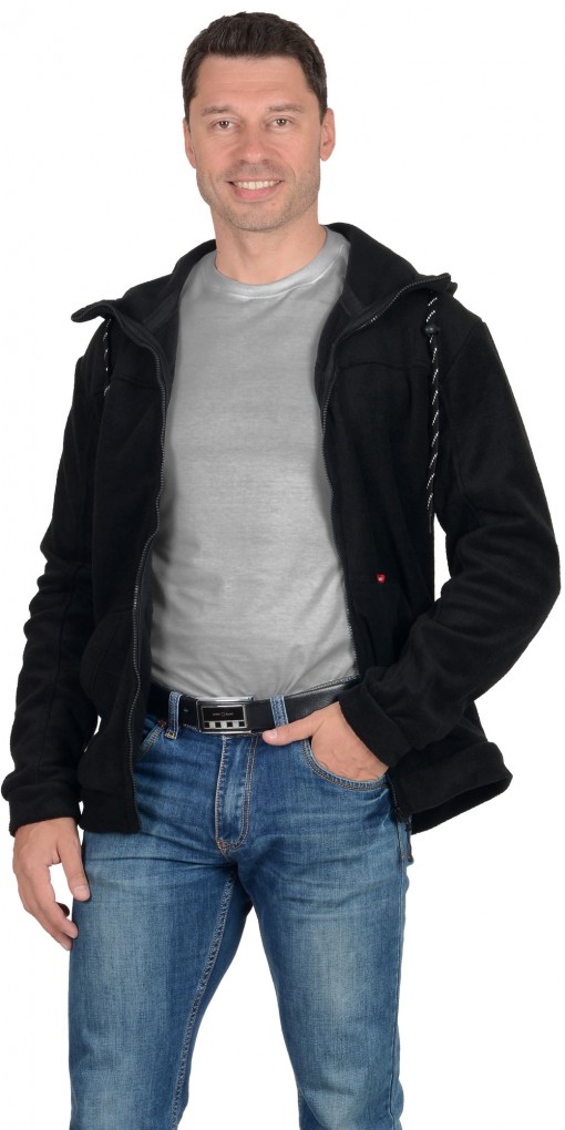 Куртка флисовая СИРИУС-МЕРКУРИЙ черная