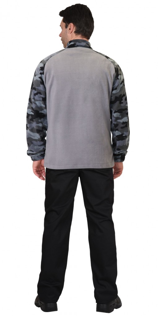 Куртка флисовая темно-серая КМФ Мультикам серый