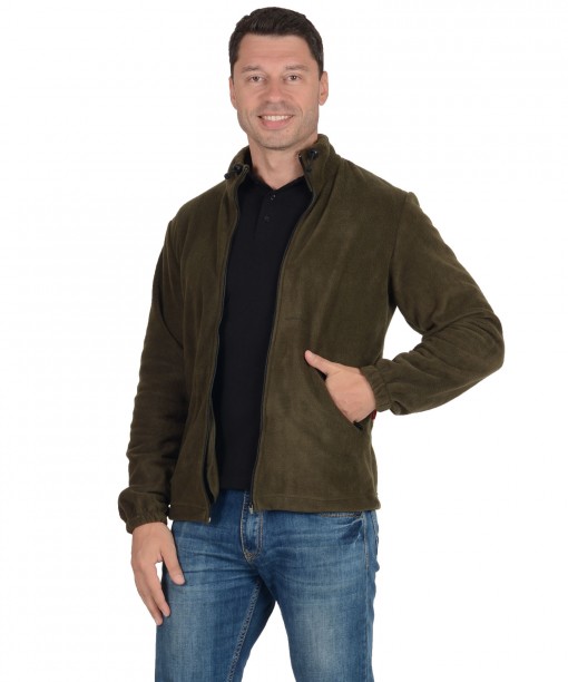 Куртка флисовая оливковая