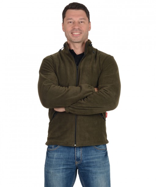 Куртка флисовая оливковая