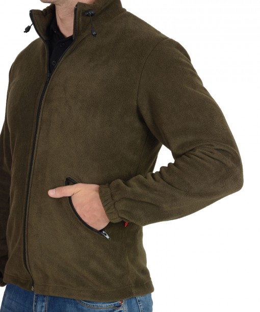 Куртка флисовая оливковая