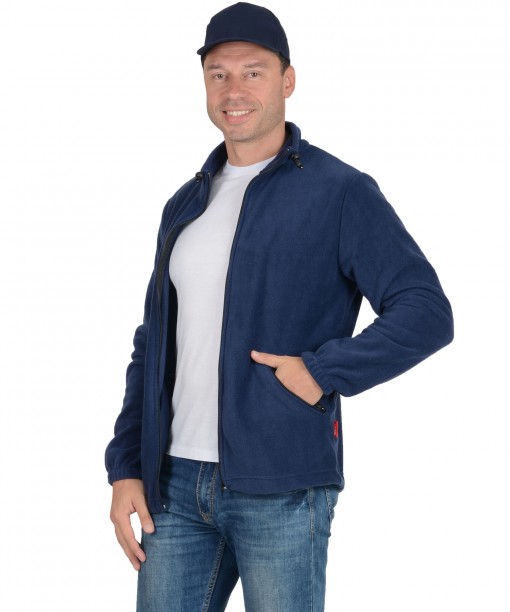 Куртка флисовая тёмно-синяя