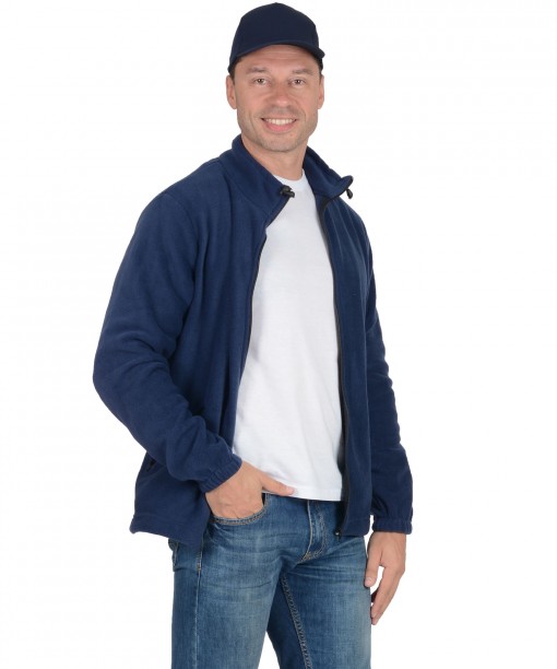 Куртка флисовая тёмно-синяя