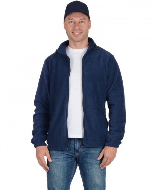 Куртка флисовая тёмно-синяя