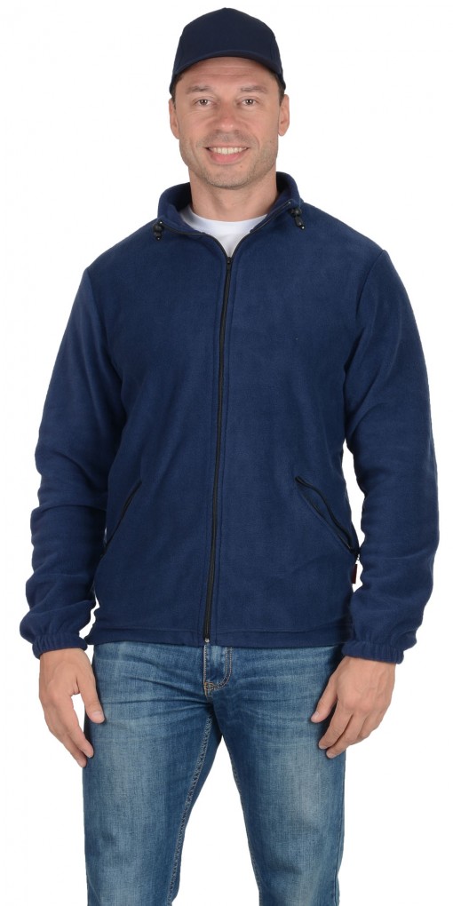 Куртка флисовая тёмно-синяя