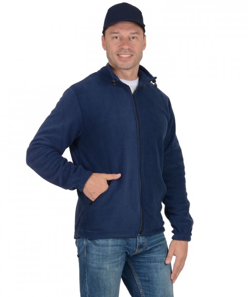 Куртка флисовая тёмно-синяя