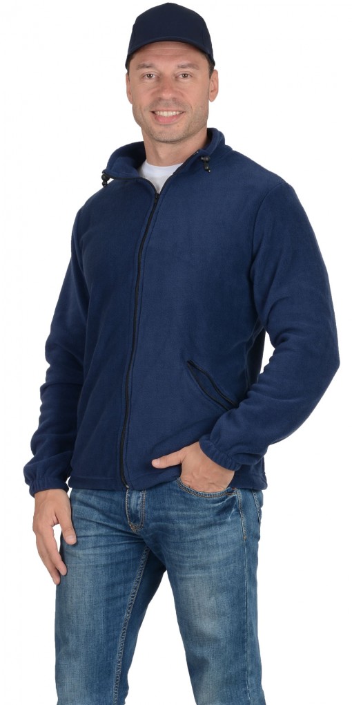 Куртка флисовая тёмно-синяя