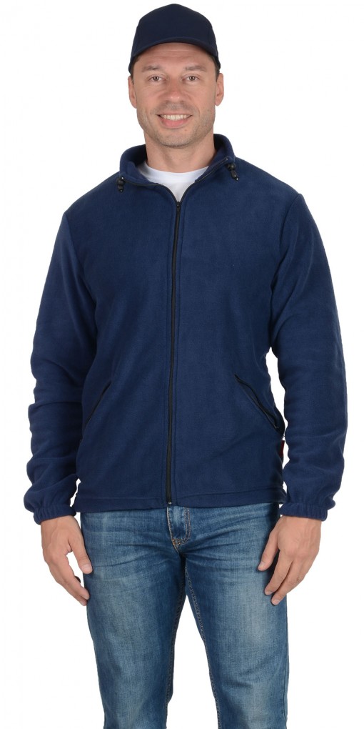 Куртка флисовая тёмно-синяя