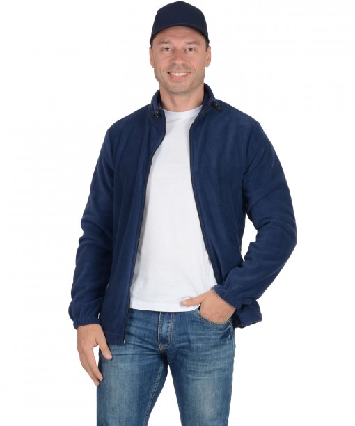 Куртка флисовая тёмно-синяя