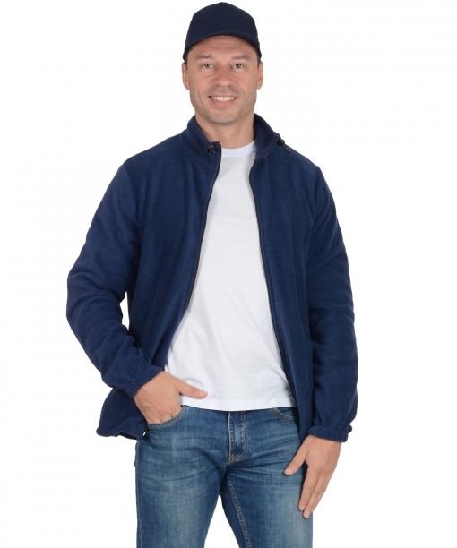 Куртка флисовая тёмно-синяя