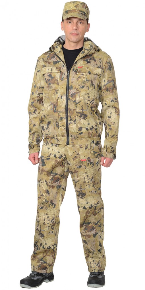 Костюм СИРИУС-РЫБОЛОВ СТ : куртка, полукомбинезон КМФ Саванна