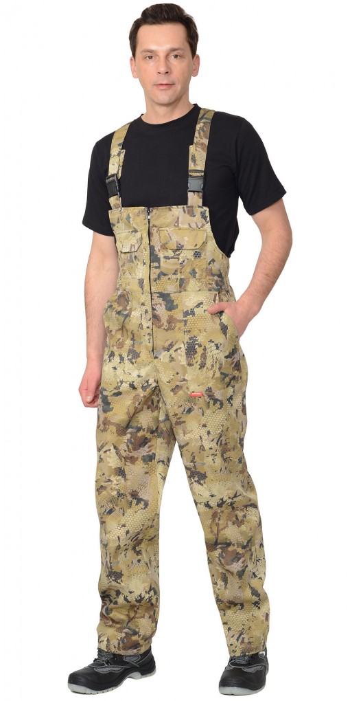 Костюм СИРИУС-РЫБОЛОВ СТ : куртка, полукомбинезон КМФ Саванна