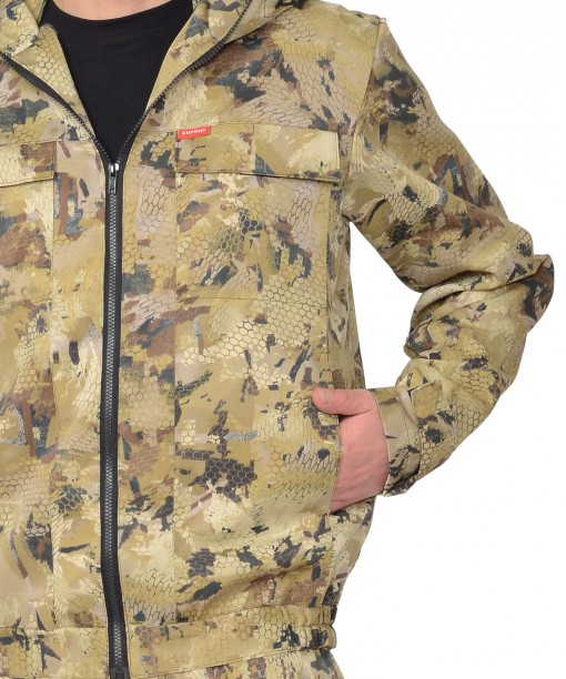 Костюм СИРИУС-РЫБОЛОВ СТ : куртка, полукомбинезон КМФ Саванна