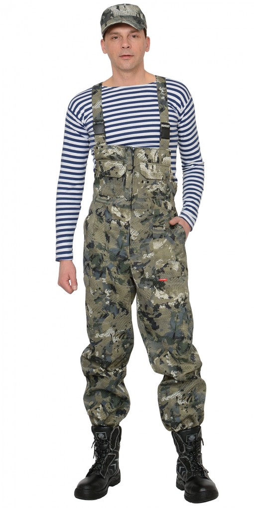 Костюм СИРИУС-РЫБОЛОВ СТ : куртка, полукомбинезон КМФ Степь