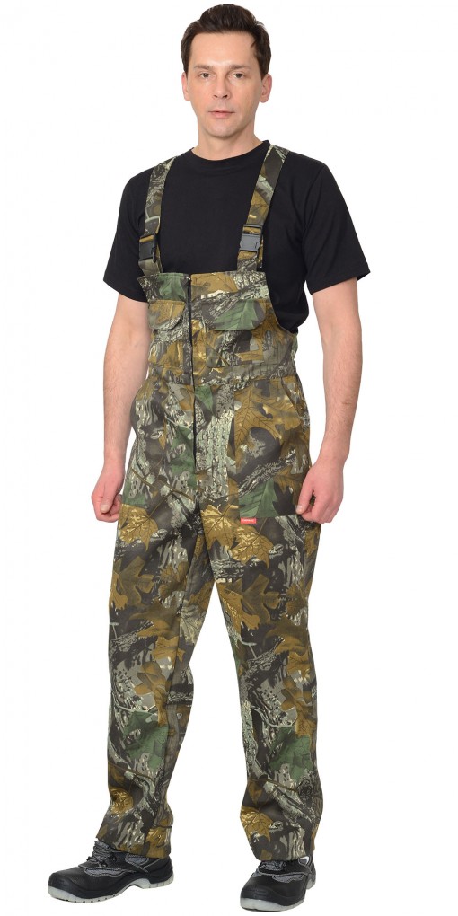 Костюм СИРИУС-РЫБОЛОВ СТ : куртка, полукомбинезон КМФ Тёмный лес