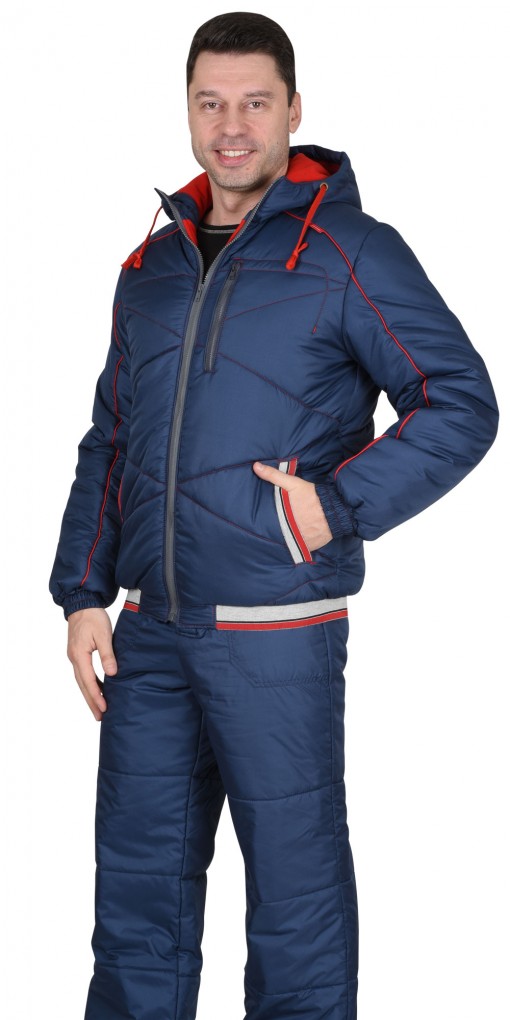 Куртка СИРИУС-ИМИДЖ зимняя, мужская: темно-синяя