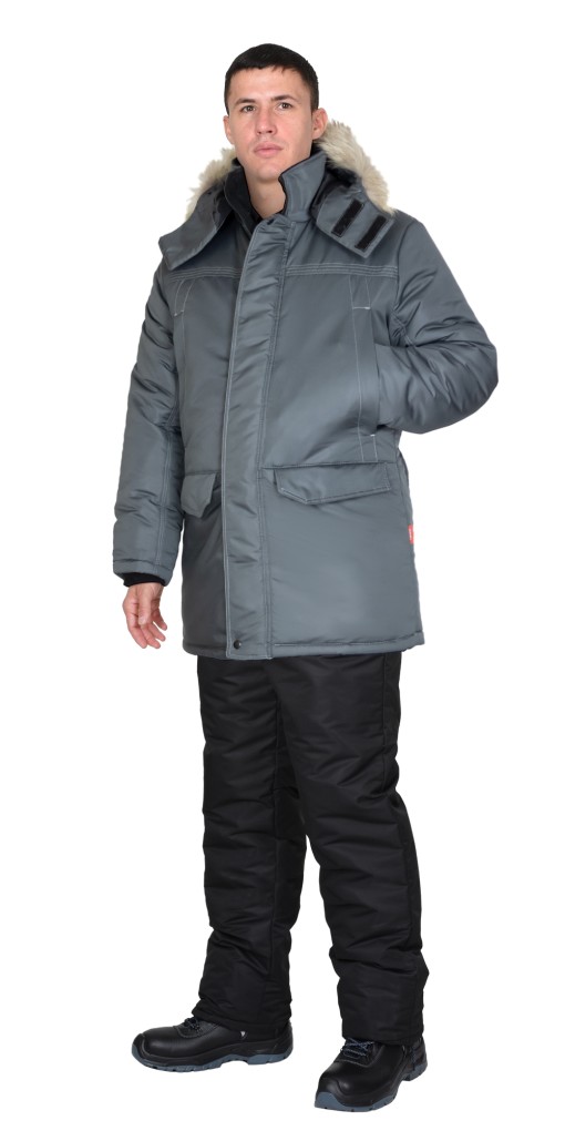 Куртка СИРИУС-КАЙКОР зимняя, мужская: темно-серая