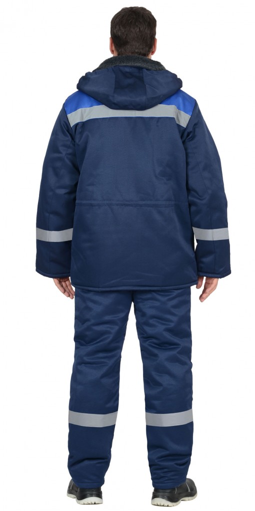 Куртка СИРИУС-БРИГАДИР-2 зимняя, мужская: синяя с васильковым и СОП