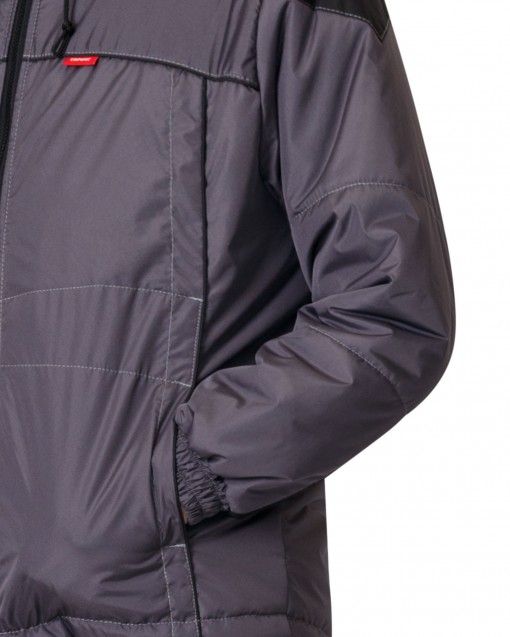 Куртка СИРИУС-СПРИНТЕР зимняя, мужская: темно-серая с черным