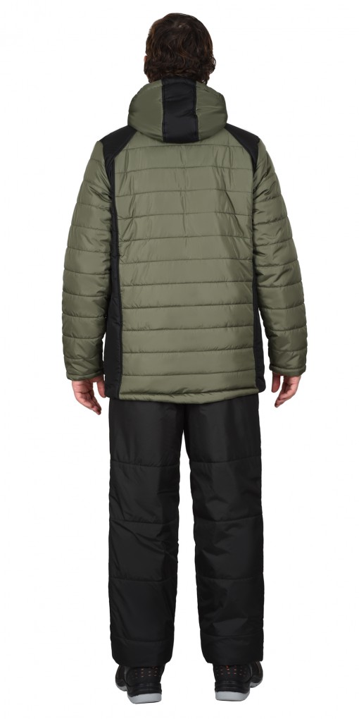 Куртка СИРИУС-УРБАН зимняя, мужская: хаки с черным