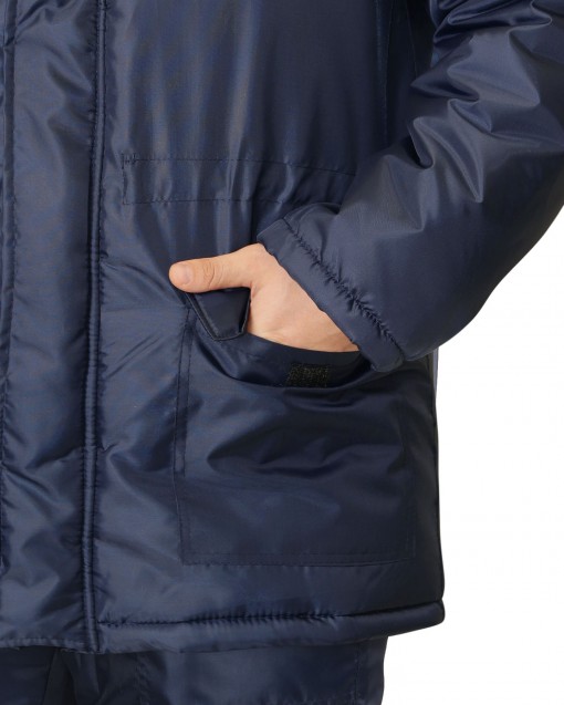 Куртка СИРИУС-БРИГАДИР зимняя, мужская: темно синий с васильковым с СОП