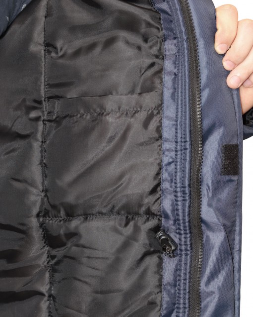 Куртка СИРИУС-БРИГАДИР зимняя, мужская: темно синий с васильковым с СОП