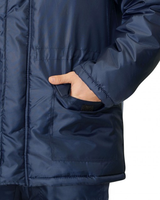 Куртка СИРИУС-БРИГАДИР зимняя, мужская: синий с лимонным с СОП