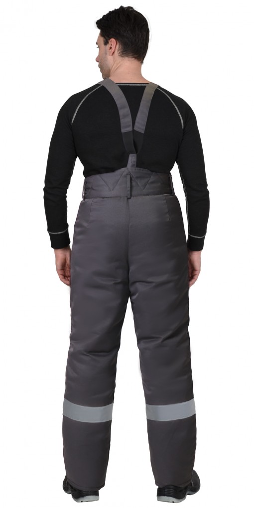 Брюки зимние универсальные (смесовая тк. Орион) тёмно-серые с СОП