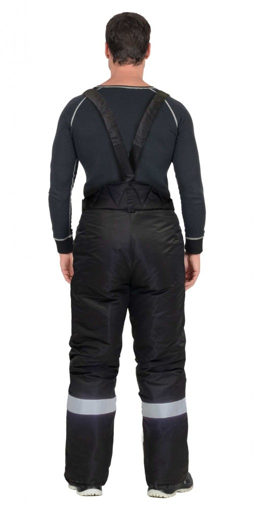 Брюки СИРИУС-АЛЕКС утепленные чёрные с СОП