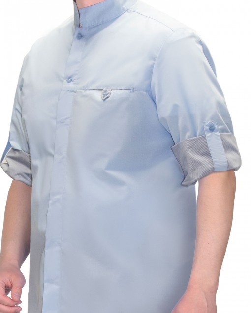 Блуза СИРИУС-ВЕНЕЦИЯ мужская голубая